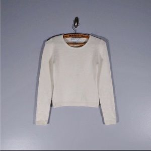 Vintage 90's white sparkly fitted sweater
